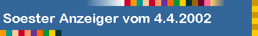 Soester Anzeiger vom 4.4.2002